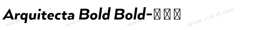 Arquitecta Bold Bold字体转换